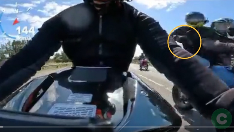 De Terror: Escapó de los motochorros a mas de 250km/h