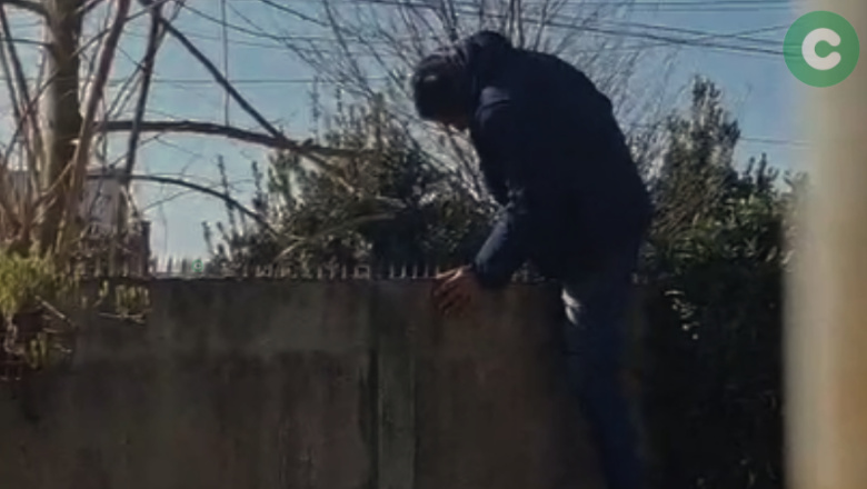 Se encontró al ladrón en el patio