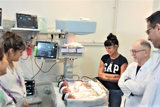 Recibieron el alta las trigemelas nacidas en el Hospital Regional