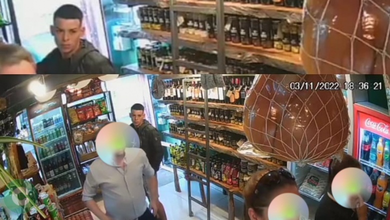 Robó una horma de queso y quedó grabado en las cámaras de seguridad