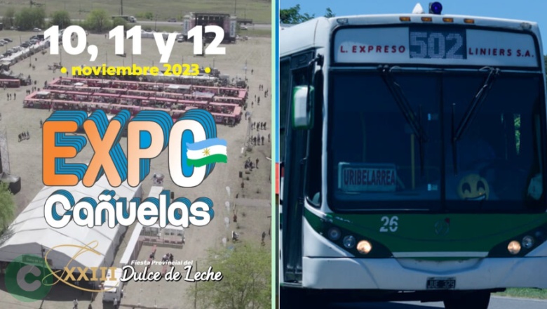 La línea 502 sumará un recorrido adicional para la Expo Cañuelas