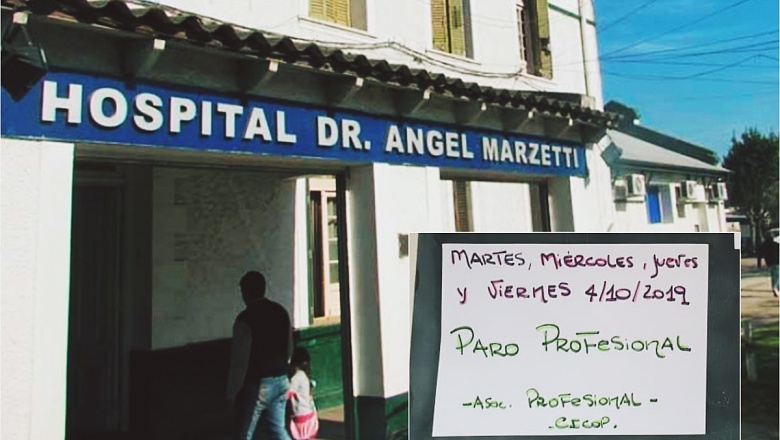 Cuatro días de PARO de los profesionales del Hospital Marzetti