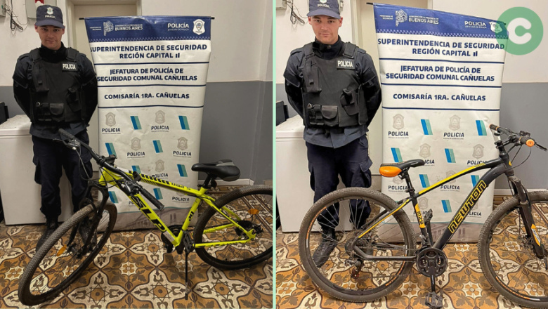 Recuperan dos bicicletas robadas: Uno de los delincuentes fue atrapado y liberado