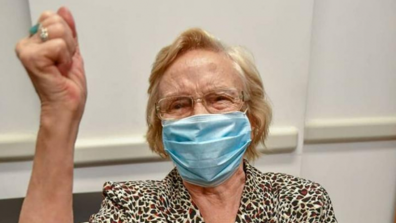 En Cañuelas, Elsa recibió la dosis número 1.000.000 del país