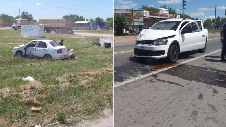 Nuevamente un accidente en el cruce de Uruguay y Ruta 205 dejó un saldo de dos heridos