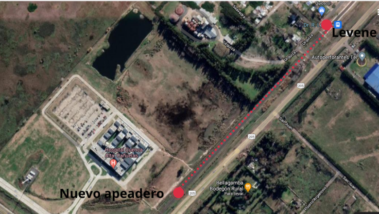 Llaman a una licitación para construir un apeadero frente al Hospital Regional