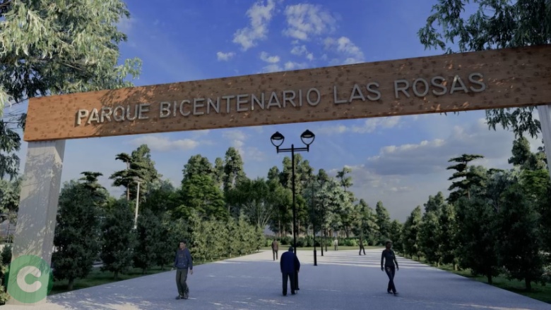 Anunciaron la creación del Parque del Bicentenario "Las Rosas"
