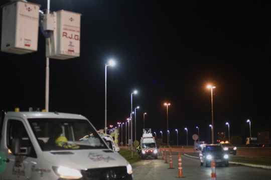 Continúa el Plan de reconversión lumínica en la Autopista Ezeiza-Cañuelas