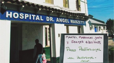 Cuatro días de PARO de los profesionales del Hospital Marzetti