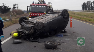 Vuelco en la Ruta 6