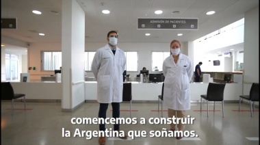 Profesionales del Hospital Regional en el mensaje del Presidente por el 25 de Mayo
