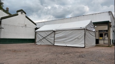 Comienza a funcionar la carpa de triage en el Marzetti
