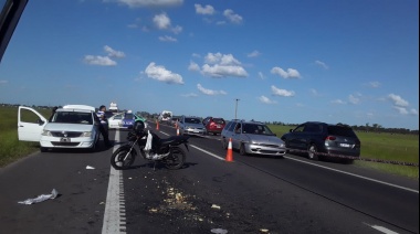 Accidente a metros del acceso a Uribelarrea