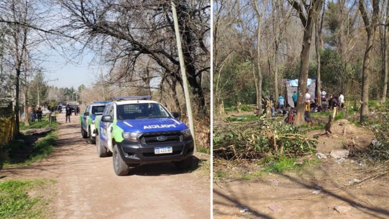 Diez detenidos durante el desalojo en Villa Adriana