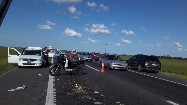 Accidente a metros del acceso a Uribelarrea   