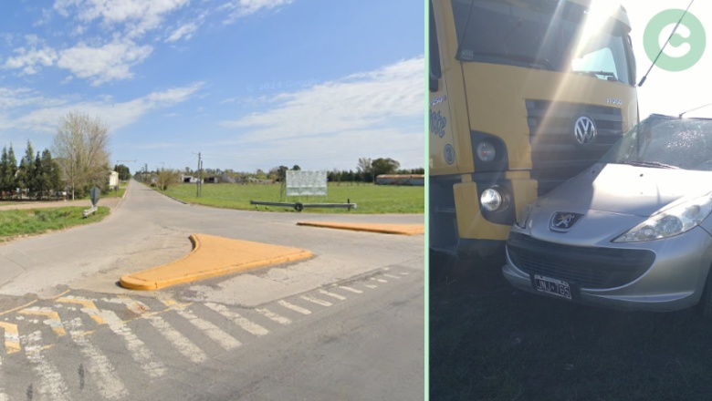 Impactante choque en Ruta 3 y Pellegrini