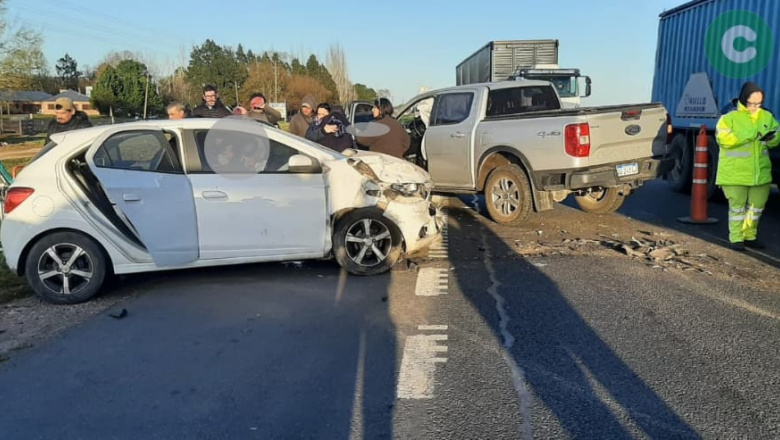 Siniestro vial en Ruta 205