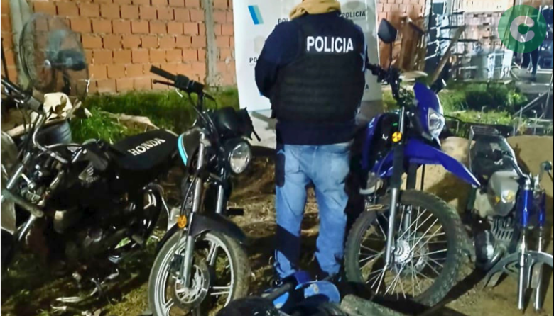 Allanamiento en Tristán Suárez por una moto robada en Cañuelas