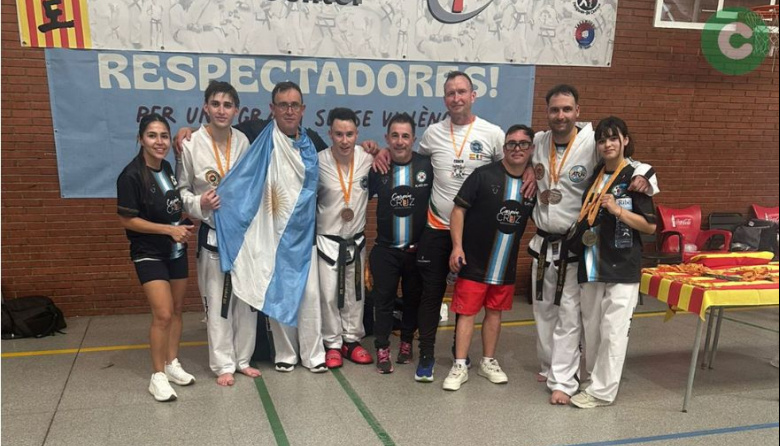 Cañuelas hizo historia en España con una destacada actuación en taekwondo