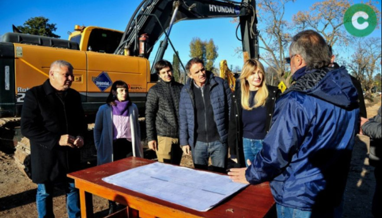 En Cañuelas, Katopodis recorrió las obras de la Ruta 205