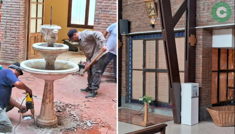 Comenzó la obra del “Cinerario parroquial”