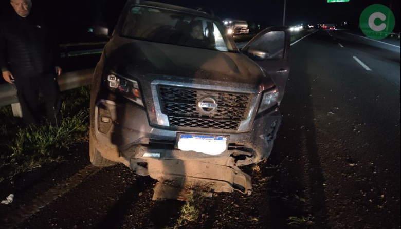 Chocó una camioneta en la autopista Ezeiza-Cañuelas
