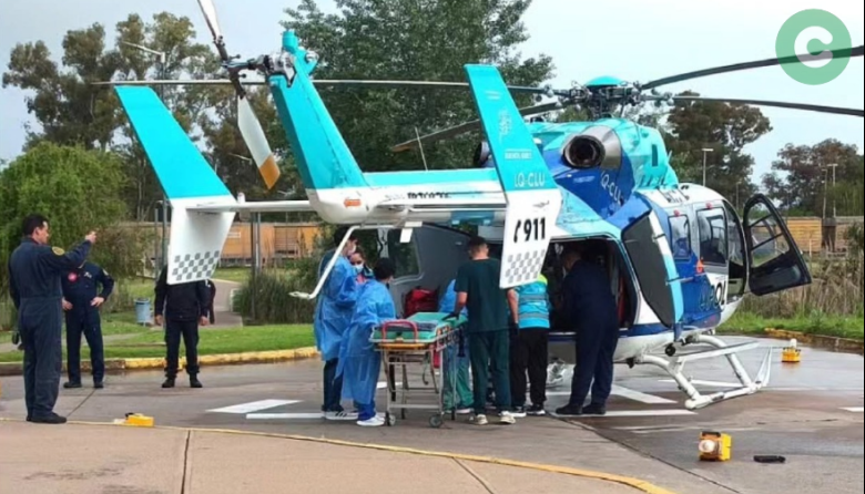 Recibió el alta el paciente de 5 años derivado por vuelo sanitario al HCANK