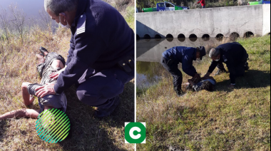 Se tiró al arroyo para escapar de la policía y no sabía nadar