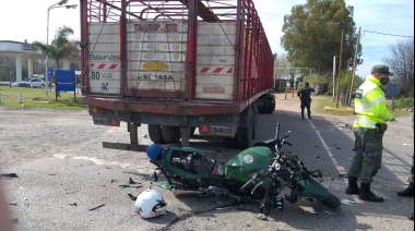 Murió el Gendarme que chocó con un camión el jueves pasado