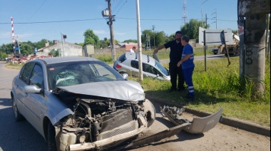 Otro choque en Salta y Pellegrini 