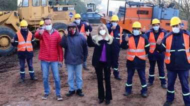 Comenzó la obra en el camino Vissir  