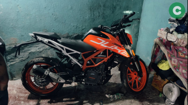 Recuperan una moto que había sido robada durante la madrugada