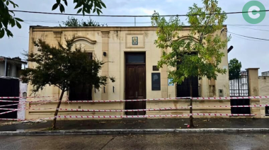 Temporal en Cañuelas: Se dañó parte del techo del Consejo Escolar