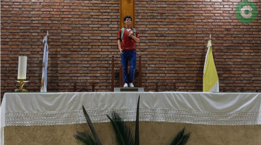 La imagen de San Carlo Acutis en la Parroquia de Cañuelas