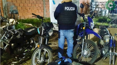 Allanamiento en Tristán Suárez por una moto robada en Cañuelas