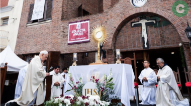 Celebración de Corpus Christi en Cañuelas