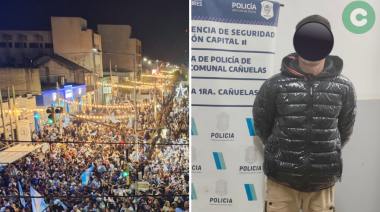 Detenidos durante el festejo por el triunfo de la Selección