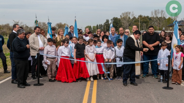 Se inauguró el asfalto del Camino del 72 en Udaondo