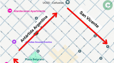 Información importante: Modificación en el recorrido de colectivos por obras