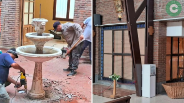 Comenzó la obra del “Cinerario parroquial”