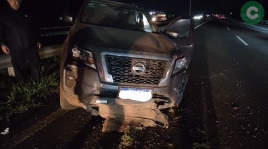 Chocó una camioneta en la autopista Ezeiza-Cañuelas