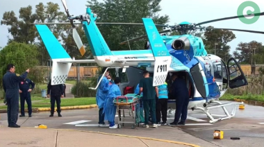 Recibió el alta el paciente de 5 años derivado por vuelo sanitario al HCANK
