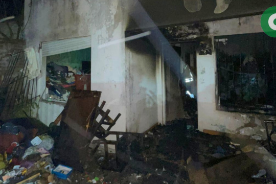 INCENDIO EN UNA VIVIENDA FAMILIAR