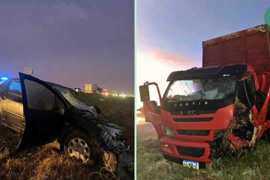 Choque y robo en la Ruta 205