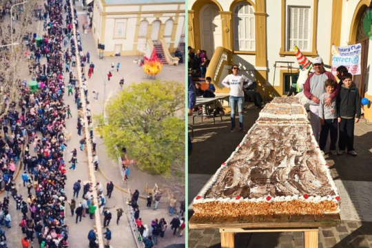 Torta gigante por el “Día del niño”