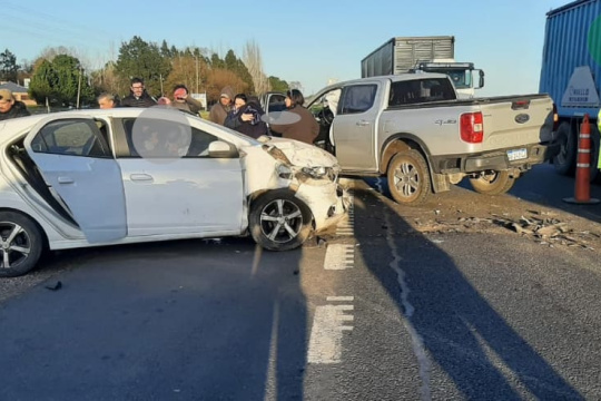 Siniestro vial en Ruta 205