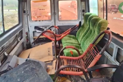 Peligro en la Ruta: Manejaba una combi destrozada y cargada de 10 personas