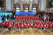 Alumnos de Cañuelas juraron lealtad a la bandera en el Senado
