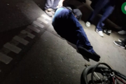 Choque entre un colectivo y un ciclista